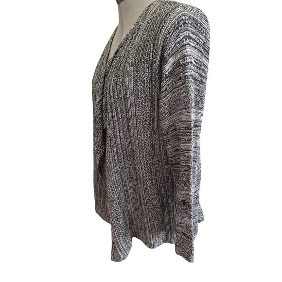 Faded Glory Womens Size XXL Black & Gray Open Front Cardigan *Runs Small - Picture 2 of 7